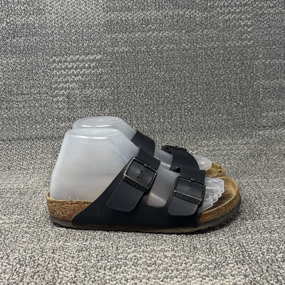 Birkenstock Arizona Women's 37 US 6-6.5 Regular Black Birko-Flor Leather Sandals